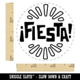 thumbnail image 2 of Fiesta Party Text Self-Inking Rubber Stamp Ink Stamper - Orange Ink - Small 3/4 Inch, 2 of 7