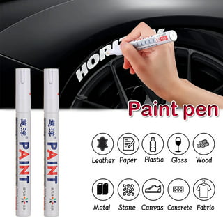 10Pcs Waterproof White Marker Pen Alcohol Paint Oily Tire Painting Graffiti  Pens Permanent Gel Pen for Fabric Wood Leather 1.0MM