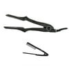 CROC Skin Titanium Ceramic Straightening Digital 1.5" Flat Hair Iron - Black with Croc Easy Iron Comb