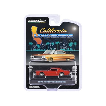 1973 Ford Thunderbird Red Custom with Graphics "California Lowriders" Series 6 1/64 Diecast Model Car by Greenlight
