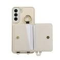 thumbnail image 5 of Decase Phone Case for Samsung Galaxy S22 5G Shockproof Anti-scratch PU Leather Wallet Cover with Stand Card Slot Ring for Samsung Galaxy S22 6.1 inch Women,White, 5 of 9