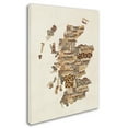 thumbnail image 2 of Trademark Fine Art "Scotland Typography Text Map 3" Canvas Art by Michael Tompsett, 2 of 3