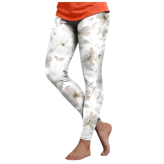 vigerkar Yoga for Womens High Waist Workout Pants Lifting Soft Seamless Legging Buttery Soft (White, M)