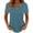 Navy, variant on Womens Cut Out Ring Keyhole Neck Tops Short Sleeve Trendy Tee Shirts Casual Solid Color Blouses