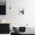 thumbnail image 3 of Stupell Industries Elephant Bathroom Splash Animals & Insects Painting Black Framed Art Print Wall Art, 11 x 14, 3 of 9