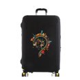 thumbnail image 1 of Luggage Cover Suitcase Protector Interesting Pattern Thicker Elastic Dust Covered for 18-32 Inch Trolley Case Travel Accessories black XL, 1 of 6