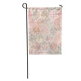 thumbnail image 1 of JSDART Pink Quilt Patchwork Pattern Flowers and Butterflies Colorful Spring Pastel Garden Flag Decorative Flag House Banner 28x40 inch, 1 of 2