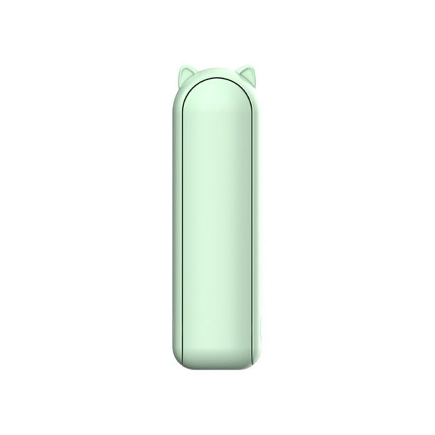 Bearachild Mini ventilador portátil de carga tipo c para viajar, senderismo, ventiladores de refrigeración recargables, banco de más Electrodomésticos Verde