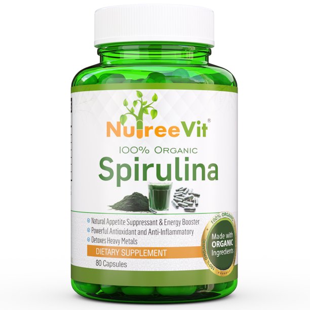 PURE ORGANIC SPIRULINA EXTRACT 240 CAPSULES