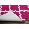 thumbnail image 2 of Mainstays Quatrefoil Polypropylene Pink/White Indoor Area Rug, 5' x 7', 2 of 5