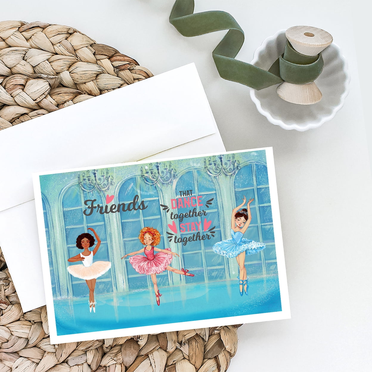 Friends that Dance together stay together Greeting Cards and Envelopes Pack of 8