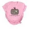 thumbnail image 1 of PENGXIANG Womens Fall Pumpkin T Shirts Funny Short Sleeve Halloween Graphic Tees Tops, 1 of 6