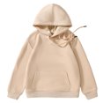 thumbnail image 4 of Gubotare Boys Hooded Sweatshirts Boys Hoodie Pullover Popular Casual Long Sleeve Comfortable Winter Wear for Children Size 7-8 (Beige,7-8 Years), 4 of 6