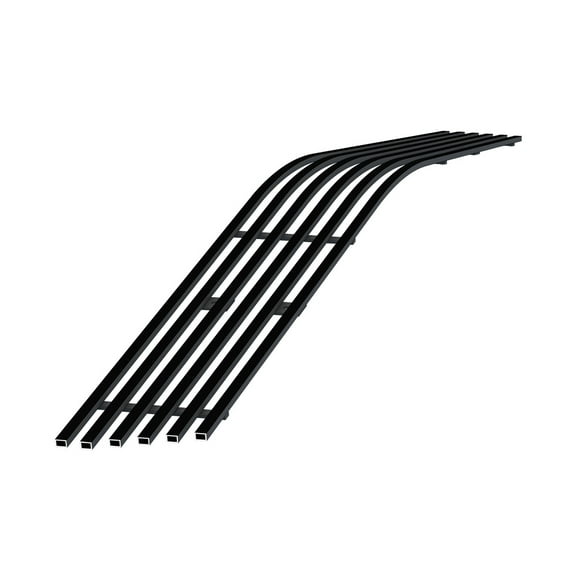 APS Premium Stainless Steel Black 8x6 Horizontal Billet Grille Compatible with Chevy Corvette C6 2006-2010 Lower Bumper N19-J86756C