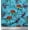 Turquoise Blue, variant on Soimoi Blue Cotton Duck Fabric Flower Basket & Bicycle Transport Print Fabric by the Yard 42 Inch Wide