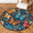 Multicolour 3, variant on CURLYOOT Round Rug 3ft Butterfly Area Rug, Washable Circle Mat Non Slip Floor Carpet Mat, Watercolor Butterfly Soft Indoor Rugs for Entryway Living Room Dining Room Bedroom