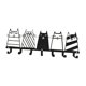 thumbnail image 2 of Metal Black Cat Key Suppilón de pared Panger de pared Decoración de arte de pared decorativo con 7 ganchos para la de jardín de la toalla de, 2 of 9