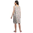 thumbnail image 4 of Moomaya Robe de Nuit Trapèze Sans Manches Imprimée pour Femme en Coton, 4 of 6