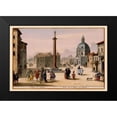 thumbnail image 2 of Visscher 24x17 Black Modern Framed Museum Art Print Titled - Trajan Column Rome Italy - Visscher 1681, 2 of 5