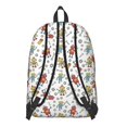 thumbnail image 3 of Robot and Wrenches White Pattern Backpack for School, Cute School Bag with Adjustable Shoulder Straps and Padded Back, 15.7"x11.8"x5.5", 3 of 5