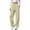 Beige, variant on Women's Straight Leg Sweatpants Baggy Lounge Pants with Patch Pockets, S-XXXL