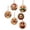 D#004, variant on 6 Pack Hummingbird Christmas Ornaments DIY Kit, Pearl Sticker Diamond Painting Craft Set, Round Hanging Decorations for Xmas Tree, Holiday Gift for Kids Adults