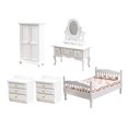 thumbnail image 4 of Mini Muebles de Muñecas, Juego de Dormitorio de Madera /12, Accesorios de Decoración de Simulación, Juguetes p de Imitación, O 5 piezas Hugo muebles de casa de muñecas, 4 of 10