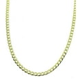 thumbnail image 5 of ADIRFINE 925 Solid Sterling Silver 3.5mm Curb Cuban Link Chain, 5 of 6