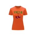 thumbnail image 1 of Playera Blusa De Cerezas Fresh Cherry Ropa Para Mujer Ropa Para Dama Color Anaranjado Talla Chica Marca Emil SaEs, 1 of 4
