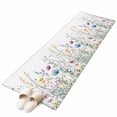 thumbnail image 6 of Spring Floral Kitchen Runner Rug 2x6 Washable Runners for Hallway Non Slip Colorful Botanical Wildflower Summer Large Area Rug Indoor Floor Carpet for Bathroom Laundry Entryway Bedroom Living Room, 6 of 8