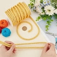thumbnail image 6 of 8mm 21.9 Yards Twisted Cord 3-Ply Braided Cord with Spools Twisted Satin for Gold Decorations Christmas Decorative Cords for Crafts Home Decor Curtains Bow Ties Graduations, 6 of 9
