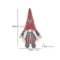 thumbnail image 2 of FAMTKT Christmas Gnomes Christmas Decorations Cute Braids Faceless Doll Knitted Peach Heart with Hood Forest Old Man Doll Home Desktop Decoration, 2 of 3