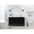 thumbnail image 6 of 60 inch single bathroom vanity in black, 6 of 8