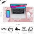 thumbnail image 5 of Pink White Cloud Camouflage&nbsp;desk Mouse Padwaterproof,rubber+multispandexwashable the Camouflage SeriesmousepadsDesk Pad for Office Home Game 31.5x15.7inches, 5 of 7