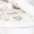 thumbnail image 5 of Rosec Jewels IGI Certified Lab Grown Diamond Solitaire Engagement Ring - 4 Carat Princess Cut Diamond Ring for Women (E-VS1 Grade), 14K Yellow Gold, US 13.00, 5 of 9