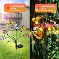 thumbnail image 3 of 2 Pack Solar Courtyard Lights, Latest High-Low Swaying Butterfly Lights, Swaying With The Wind, Solar Outdoor Lights, Courtyard Passage Decoration, 3 of 8