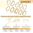 thumbnail image 5 of GOSFRY 10PCS Gold Plated Rings Set for Women Dainty Stacking Cubic Zirconia Thumb Engagement and Wedding Ring Jewelry Accessories Comfort Fit with Size 6/7/8/9/10, 5 of 9