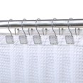 thumbnail image 1 of Utopia Alley HK20SS Crochets Rideaux de Douche Double Résistant à la Rouille pour Salle de Bain&44; Chrome - Lot de 12, 1 of 1