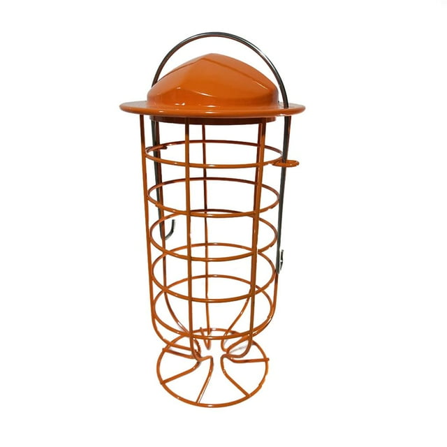mmirethe Wine Glass Shape Bird Feeder Hanging Metal Bird Feeder Food Container for Birds