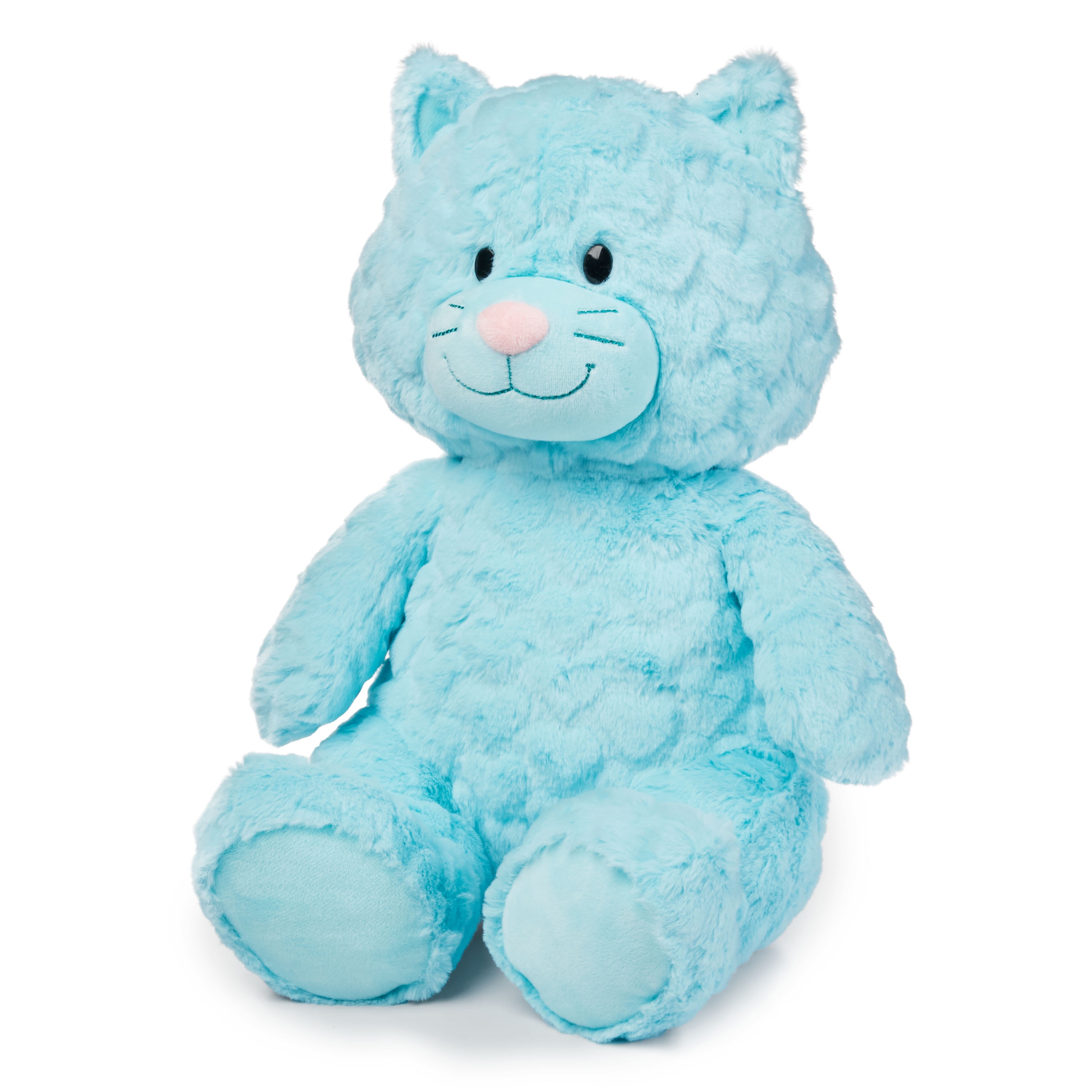 blue stuffed cat