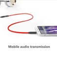 thumbnail image 2 of Bearachild Cable auxiliar de 3 metros, Cable de extensión de Audio de 3,5mm, Cable de auriculares a para altavoz de coche, Cable de teléfono Cables de audio/vídeo negro rojo, 2 of 6
