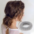 thumbnail image 2 of Cuerdas para el cabello de borde ancho engrosadas de 6 piezas de Unique Bargains para mujeres y niñas en gris y negro, 2 of 3