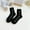 Black, variant on BKQCNKM Socks for Women Womens Socks Wool Socks for Women Fuzzy Socks for Women Autumn and Winter New Trend Heart Ware Cotton Beautiful Mid Calf Pilates Socks, Gray One Size