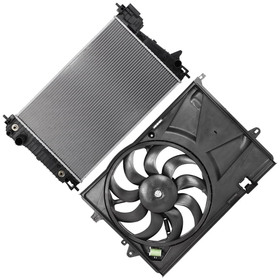 ECCPP Cooling Fan and Radiator Assembly Fits for Chevy for Sonic 2012-2020 13248,CU13248, 95022260, 95160949 ; 622900;621073;95391500; 95391501; 95942905; GM3115247; GM3115260(42364539)