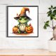 thumbnail image 3 of 5D DIY completo redondo taladro diamante pintura Halloween calabaza rana kit decoración del hogar JShteea El nuevo, 3 of 9