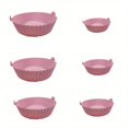thumbnail image 1 of 6pcs, Silicone Air Fryer Liners, 6 Different Sizes Air Fryer Liners Pots, Silicone Basket Bowls, Reusable Baking Trays, Oven Accessories, Baking Tools, Kitchen Gadgets, Kitchen Accessories, Home Kitc, 1 of 4
