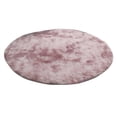 thumbnail image 2 of Alfombra de Piso Redonda Shaggy Alfombra Dormitorio Del área Alfombra 100cm - Rosa SM SunniMix Alfombra de piso Alfombrillas, 2 of 7