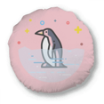 thumbnail image 1 of Animation Penguin Lovely Sign Round Throw Pillow Home Decoration Cushion, 1 of 3