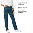 thumbnail image 2 of WonderWink W123 5155-Women's Flat Front Cargo Scrub Pant, 2 of 6