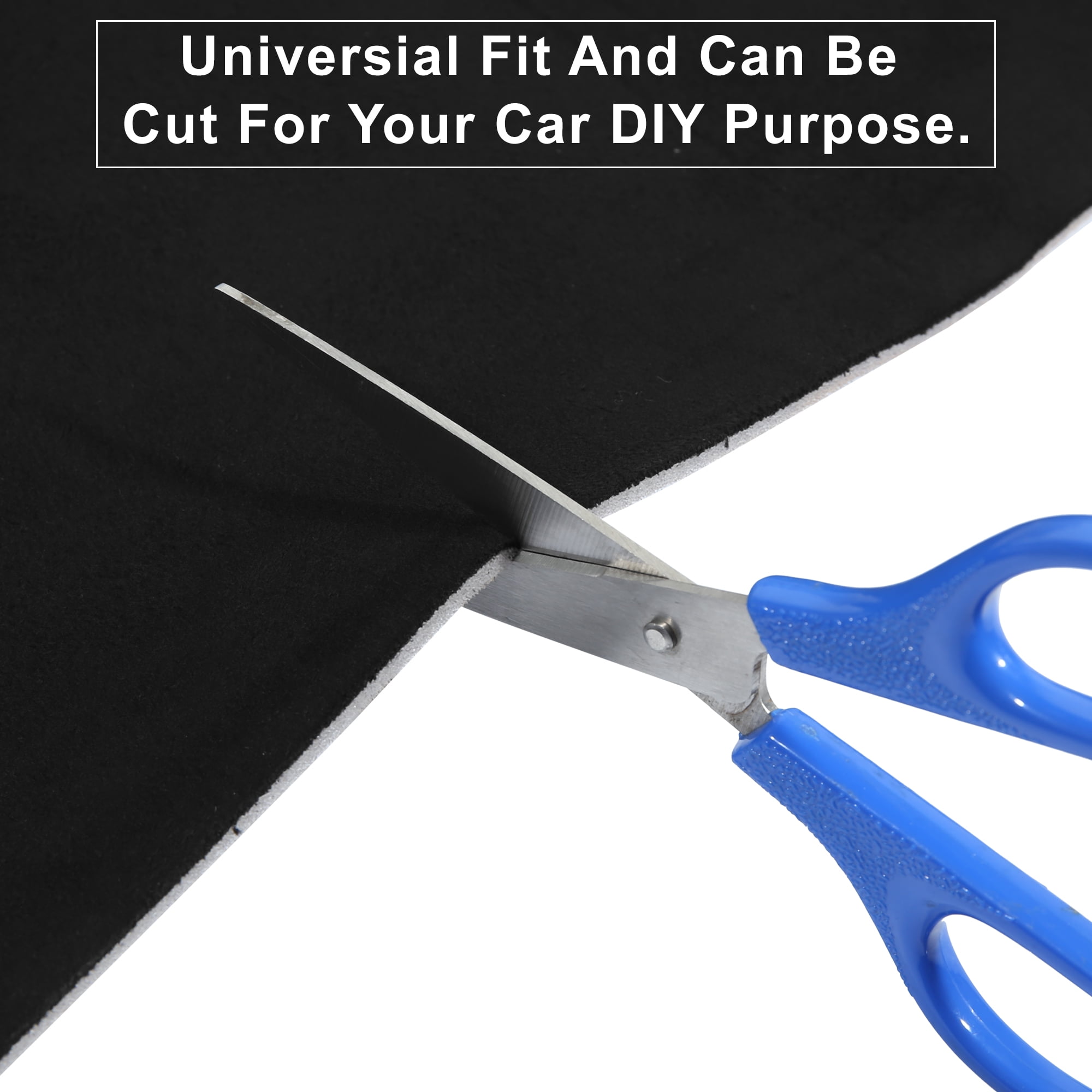 Unique Bargains Car Interior Roof Repair Automotive Headliners, Fabric Black, 87"x 60"